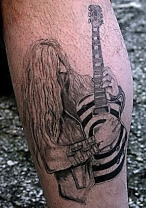 Guitar Tattoo Art - Etsy Sweden